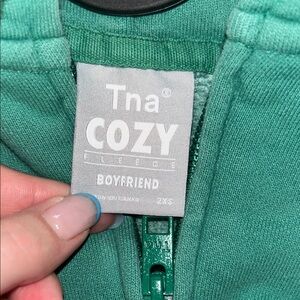 TNA Cozy Fleece women’s hoodie - Green